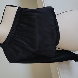 Bobi Black One Shoulder Blouse